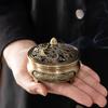 Dragon and Phoenix large incense burner, incense cone burner, tea burner, aromatherapy machine, three-legged alloy incense burner, Zen-style incense