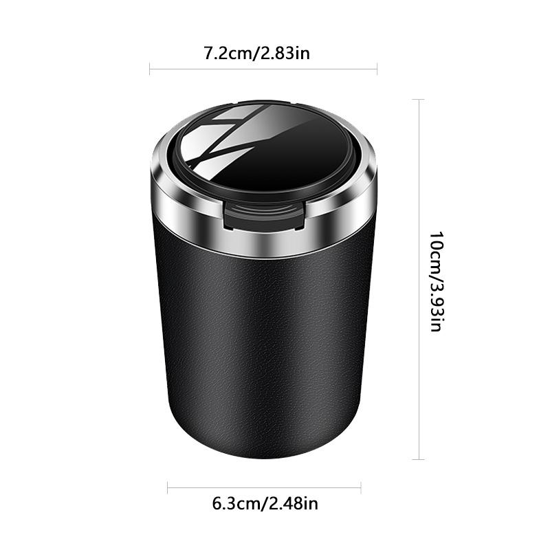 Car ashtray, press type one key opening, anti fly ash ashtray, built-in metal inner liner, flame retardant and heat-insulating