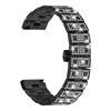 Для часов Honor Watch GS Pro Ремешок для часов Металлический сплав Стразы Декор Ремешок с застежкой-бабочкой