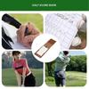 PU Leather Yardage Book Lightweight Score Notebook Golf Scorecard Holder  Golf Training