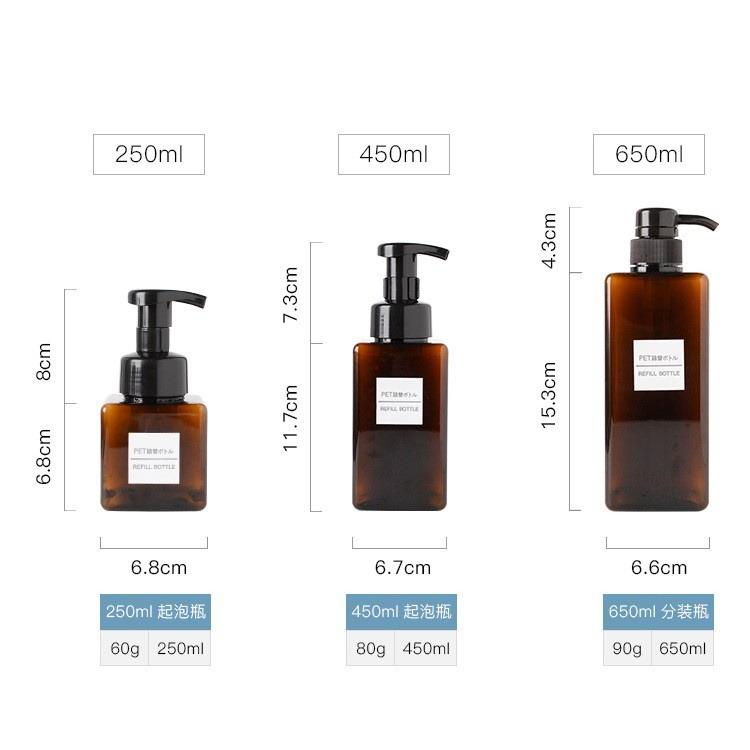250/450/650 мл дорожный пластиковый прозрачный дозатор, насос, пустая бутылка, жидкий гель для душа, мыло