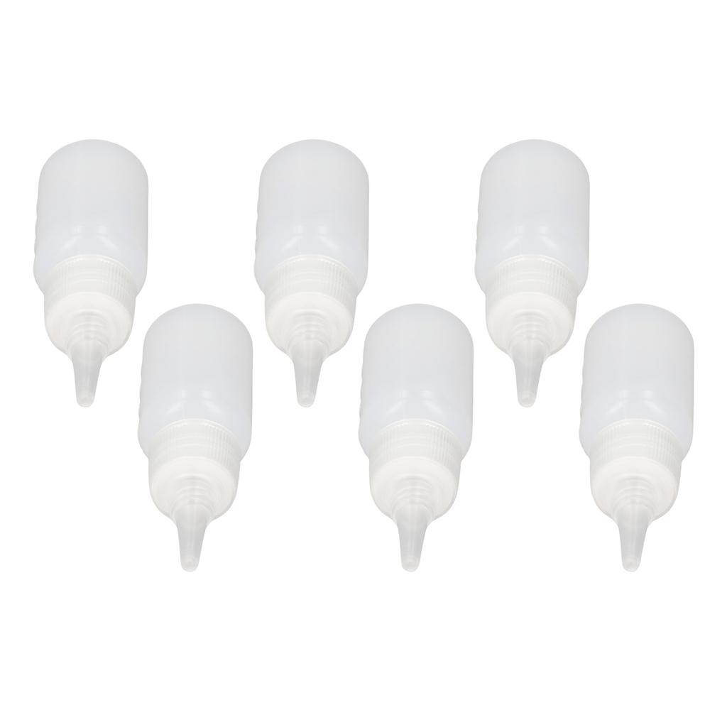100Pcs Plastic Squeeze Bottles 20ml with Scale Tip Cap for Liquid Condiment Sauce Paint Oil Glue Icing Baking Art Craft