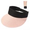 Summer Wide Brim Portable Beach Hat Straw Cap Visors Sun Hat