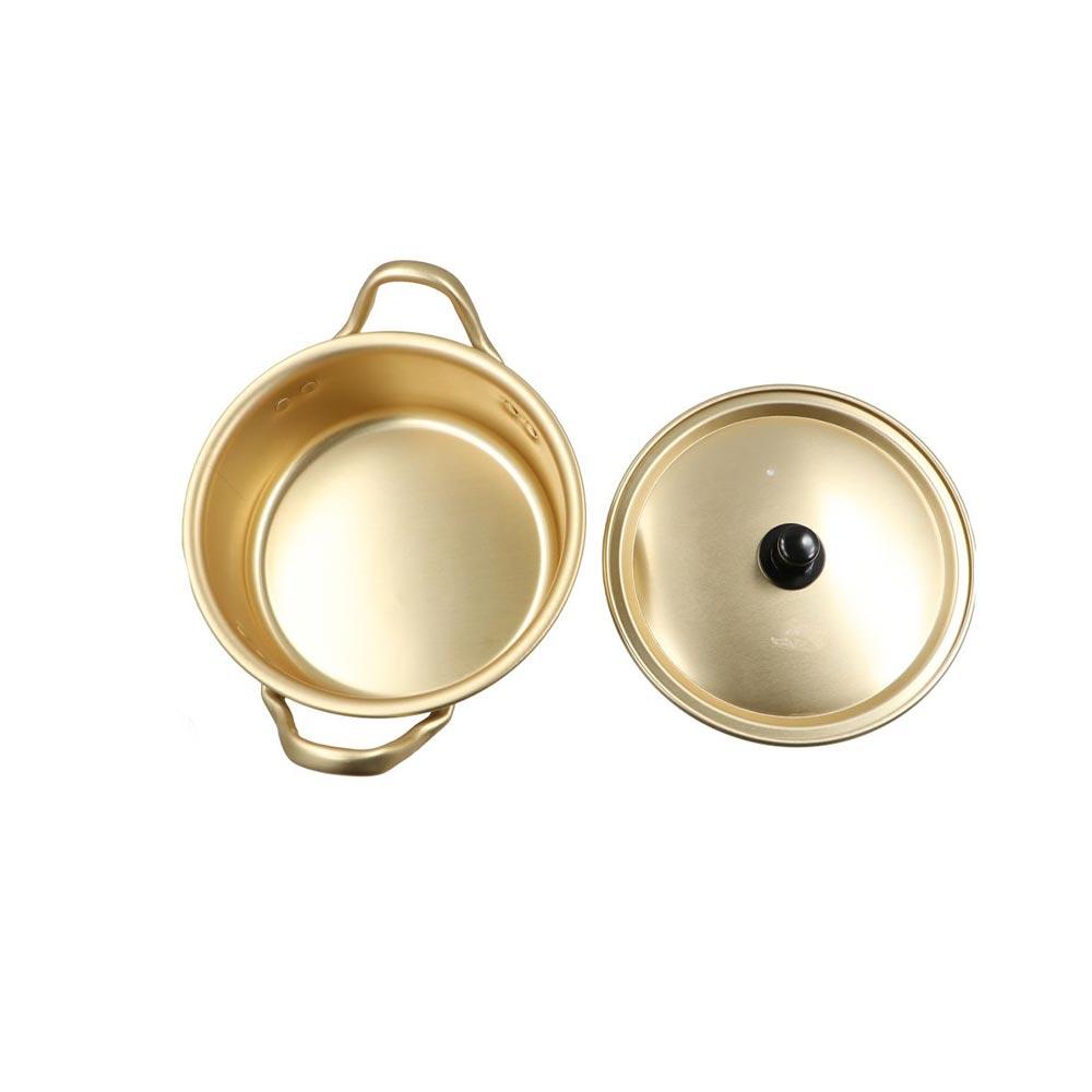 Small Creative Aluminum Fast With Lid Kitchen Tools Cookware Soup Pot Noodle Pot Ramen Pot