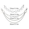 Star Multi-layer Metal Chain Strap Heart Women Bag Accessories  Bag Chain For Handbag