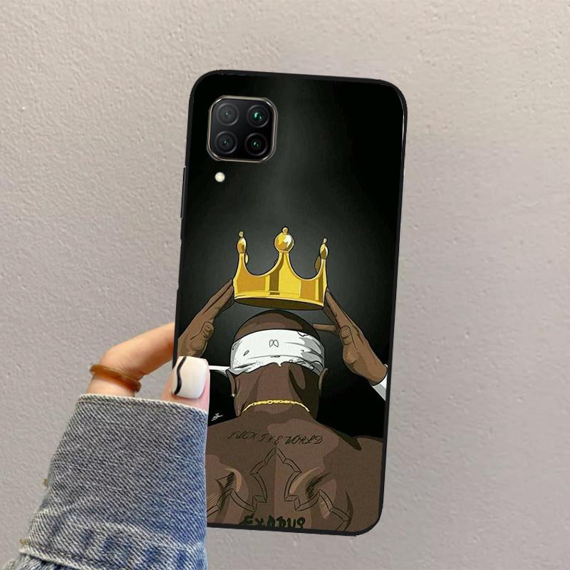 Чехол для телефона Huawei Nova 3i 7i 8i 11i 12i 9 10 SE Y73 Y90 Y70 Y72 Y61 Y91 P30 P40 Lite P60 Pro с изображением рэпера T-Tupac Shakur