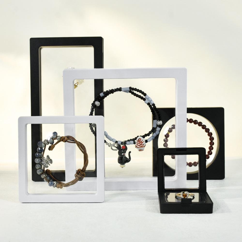 Ring Floating Frame Box Earrings Jewelry Display Box Durable Jewelry Storage Box  Jewelry