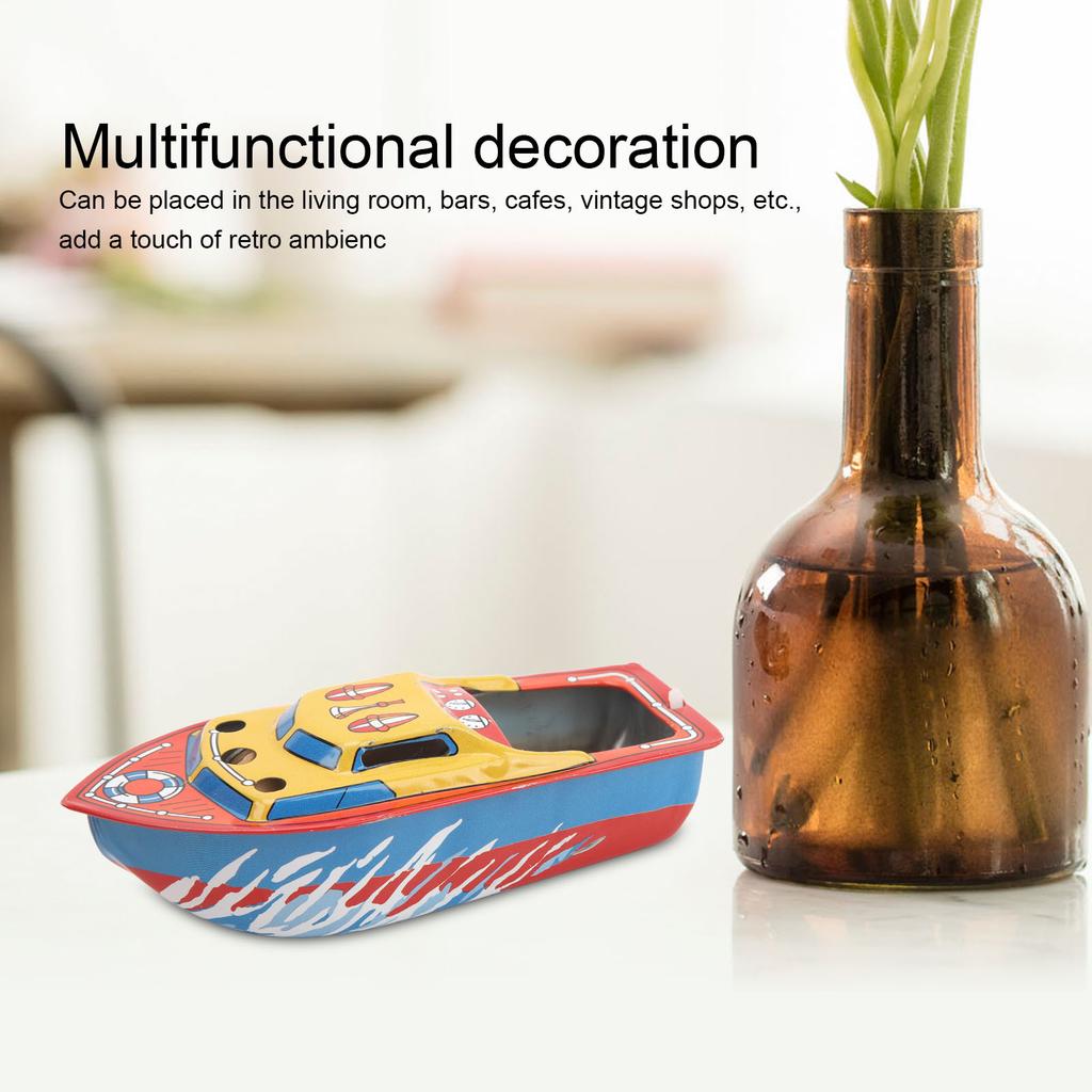 Игрушки Свечные Лодки Винтажная Ностальгия Свечная Лодка Украшение Изысканное Мастерство Железные Игрушки Лодки для Вечеринки Дня Рождения
