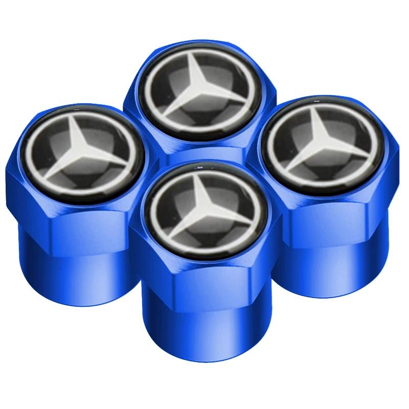 4pcs Auto Emblem Cap Case For Mercedes Benz B/C/E/S Class A Class C200L GLC GLK New CLA GLA p1
