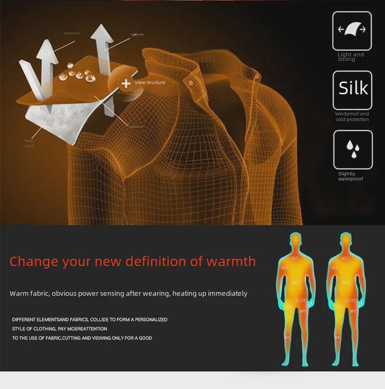 Brand Men's Thick Warm Down Cotton Jacket - Autumn/Winter Casual Stand Collar, Slim Fit.