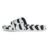 Marimekko x Adilette Slide Laine Wave Женские кроссовки Белый Основной черный Облачно-белый GW7536