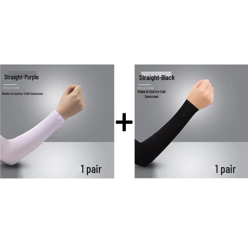 Ледяные рукава с защитой от УФ-лучей для мужчин и женщин - Тонкий стиль, велосипедные перчатки и налокотники