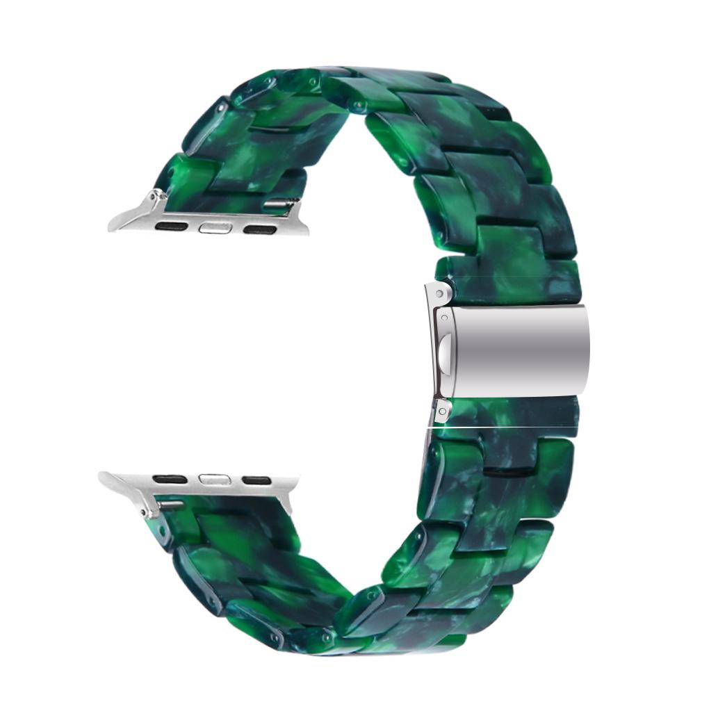"Compatible Resin & Rubber Strap for Apple Watch 42mm/46mm"