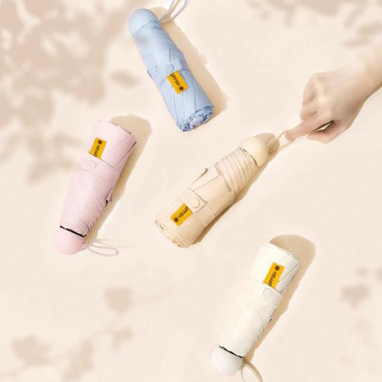 Travel Umbrella UPF 50+ Umbrella with 8 Reinforced Ribs for UV Sun