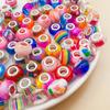 Случайные 10 шт. Большие отверстия цветные бусины нити бусины модные свободные бусины DIY браслет ожерелье материал
