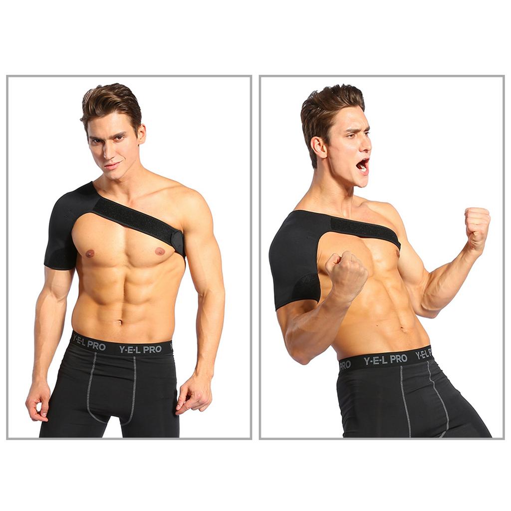 Compression Right Shoulder Support Brace, Neoprene Arm Stabilizer Shoulder Sleeve
