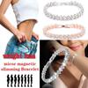Magnetic Therapy Bracelet Beads Health Care Weight Loss Jewelry Women'S Crystal