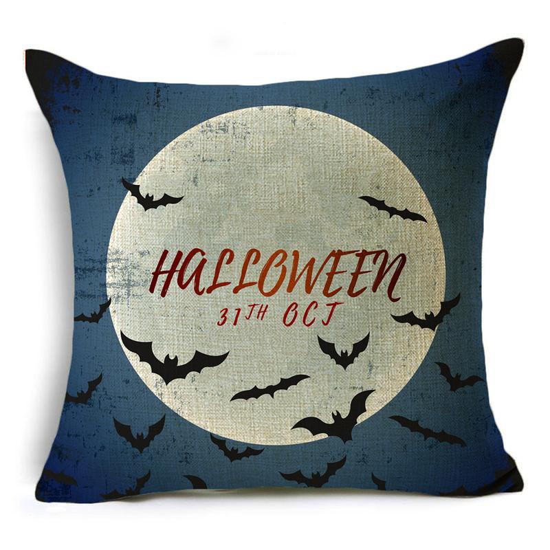 Чехол на подушку для Хэллоуина, темная луна, ночь, праздничная атмосфера, украшение для дивана, поясная подушка, чехол для подушки 40*40 см/45*45 см/50*50 см