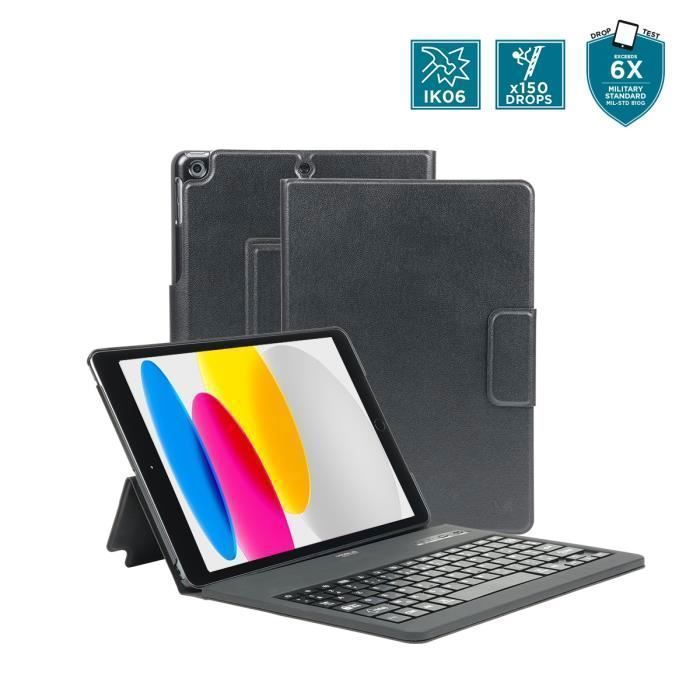 Coque de Protection pour iPad 11" A16 (11th gen) &amp; iPad 10.9'' (10th gen) avec Clavier Bluetooth® français AZERTY - MOBILIS