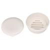 Plastic Soap Case White Soap Dish Round Corner Soap Box  Outdoor Camping