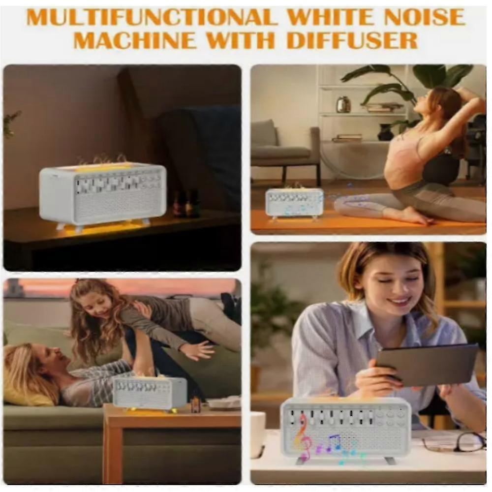 Velmina White Noise Machine with 8 Soothing Sounds, Portable Bluetooth Sound Box for Sleep & Relaxation (180mm, USB Rechargeable)
