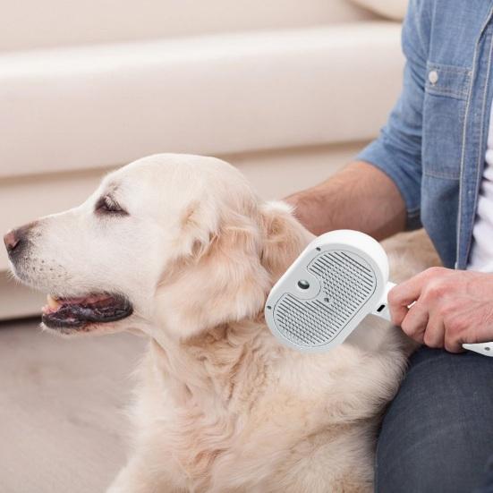 Паровая щетка для кошек, перезаряжаемая 3-в-1, самоочищающаяся паровая щетка для домашних животных