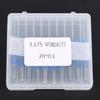 10Pcs box 3.175 Blue Plating Tungsten Steel Engraving Tool CNC Carving Tool (20 degrees *0.1)