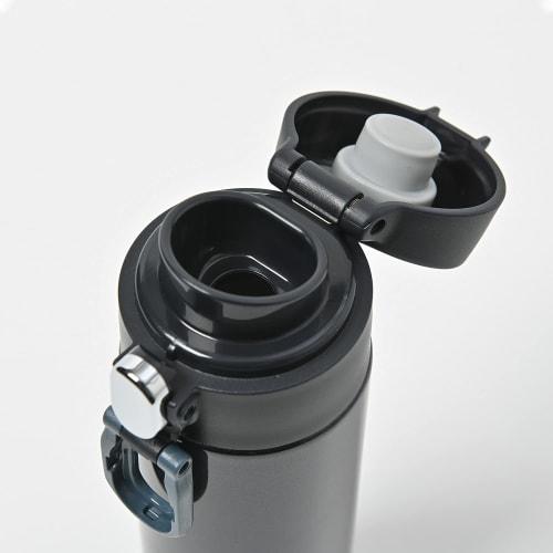 Peacock Vacuum Bottle Industry Stainless Steel Water Bottle, One-Touch Mug Type, 0.3L, Pearl Navy, AKN-30 AKS