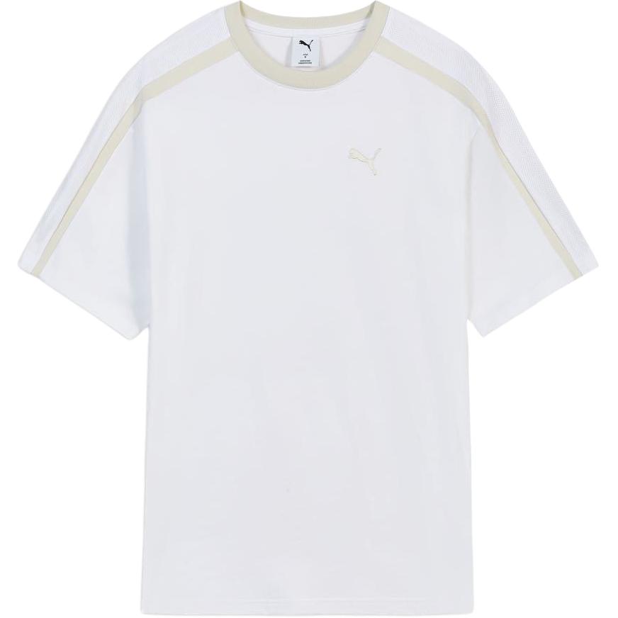 PUMA T Shirts Men's Puma White Crew Neck Moderate 638457-02