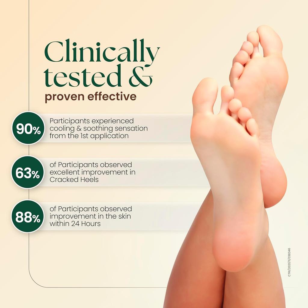 Moha Foot Cream for Dry Cracked Feet 100gm Pack of 1 | Deep Nourishment, Cooling & Vegan Heel Repair Cream