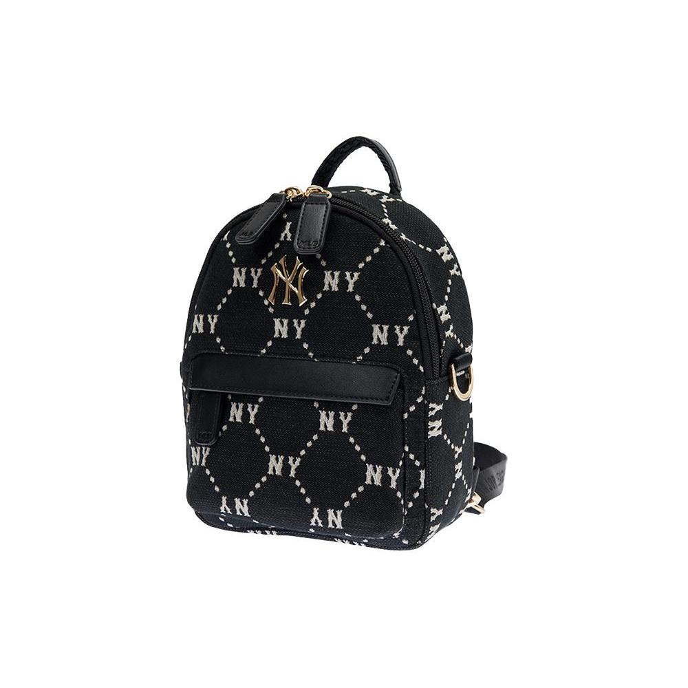 New MLB Polyester Backpack Women's Black 7ABKMD54N-50BKS