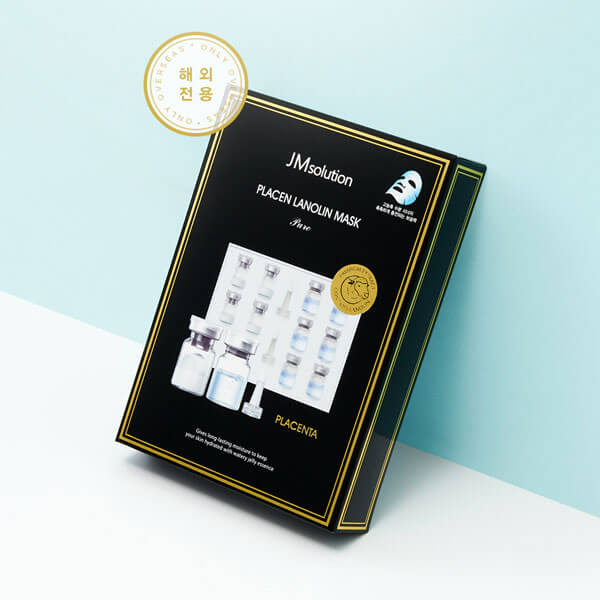 JMSOLUTION ПЛАЦЕНОВАЯ МАСКА PURE #LANOLIN #HORSE #COLLAGEN, Увлажнение, Kbeauty, Корейская косметика, образец