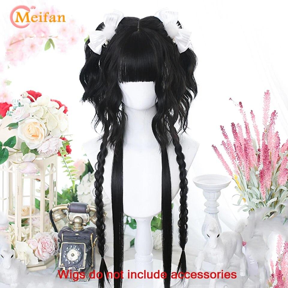 Синтетический длинный омбре красочный парик Лолиты для косплея в стиле Харадзюку с челкой, натуральные волнистые парики для Хэллоуина, розовый, фиолетовый, синий, повседневные