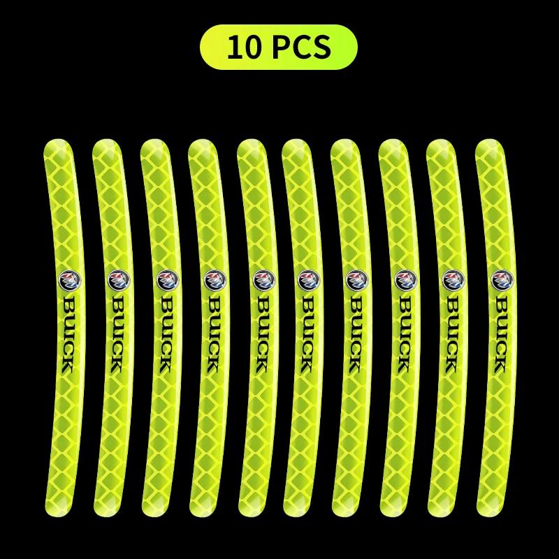 Car Bike Motorcycle Wheel Hub Reflective Stickers For Buick Regal LaCrosse Encore enclave royaum Park Avenue Envista GL8 GL6
