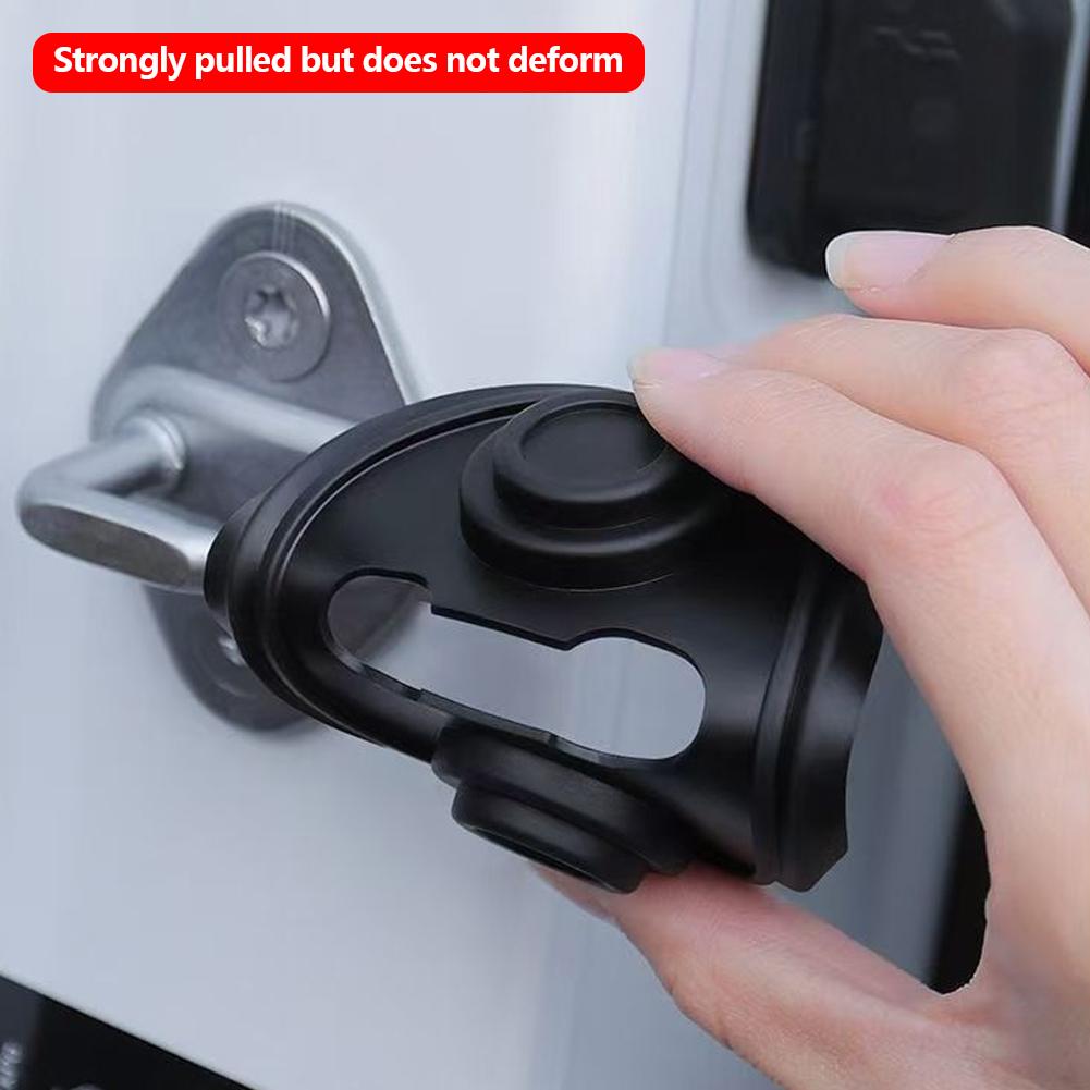 Car Door Latch Accessories Upgrade Closing Shockproof Silicone Cushion Mute Shock Absorber Protective Covers
