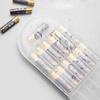Semi-translucent Hard Battery Organizer Multi-layer Battery Button Cell Holder  Lithium Battery
