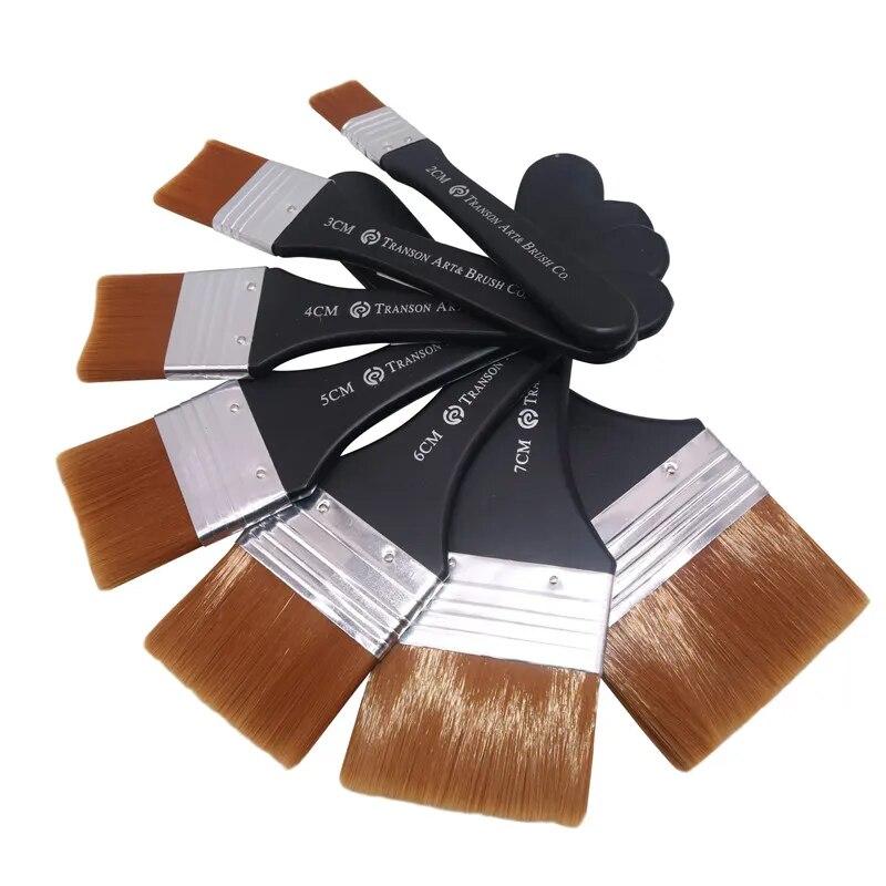 Кисть с черной ручкой, металлическое кольцо, деревянная ручка, нейлон, художник по волосам, акварель, картина маслом, гуашь, акрил, художественные принадлежности