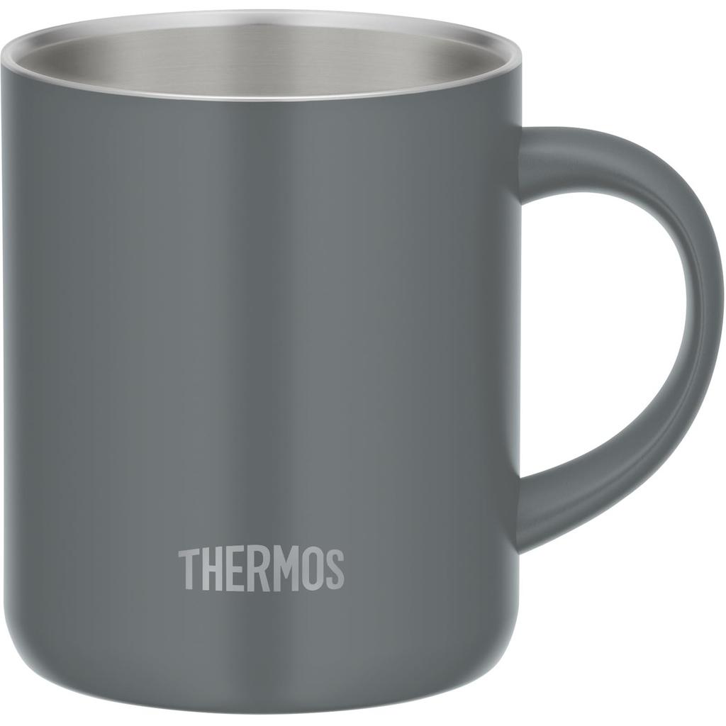 [Эксклюзивно для Amazon.co.jp] Термокружка Thermos с вакуумной изоляцией и крышкой 350 мл Темно-серый JDG-352C DGY