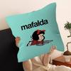 M-Mafalda Girl Pillow Gift Home Office Decoration Bedroom Sofa Car Cushion Cover Case 45X45