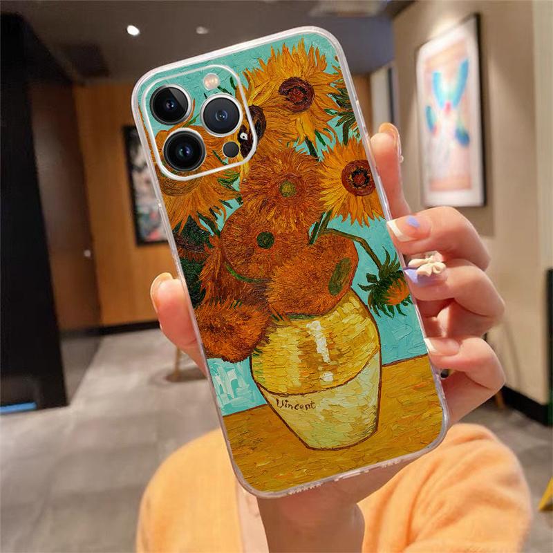 Vincent Van Gogh Art Phone Case For iPhone 17 Pro Max Air 16 15 14 13 Pro Max 15 16 Pro 15Plus