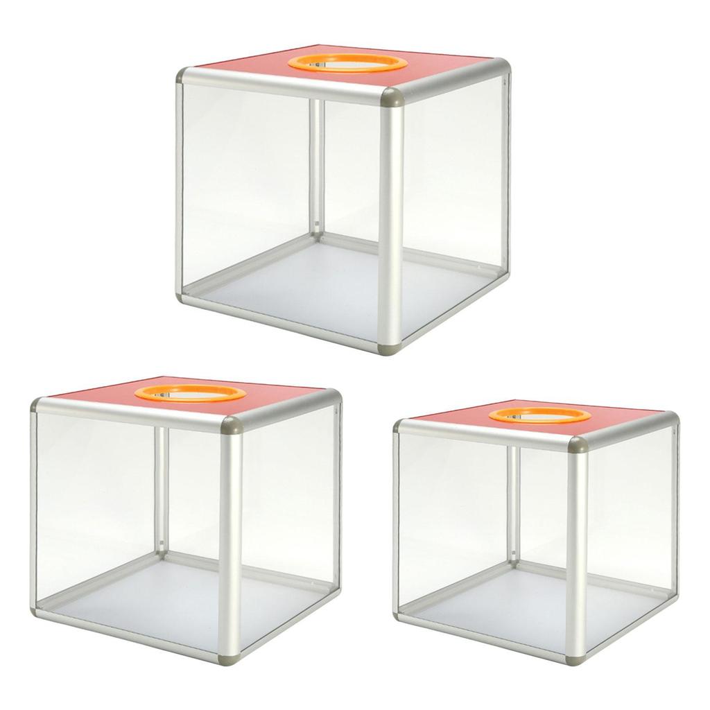 Raffle Box Ballot Box Multi-scenario Portable Quick Installation Suggestions Box Voting Storage Container for Meeting Party