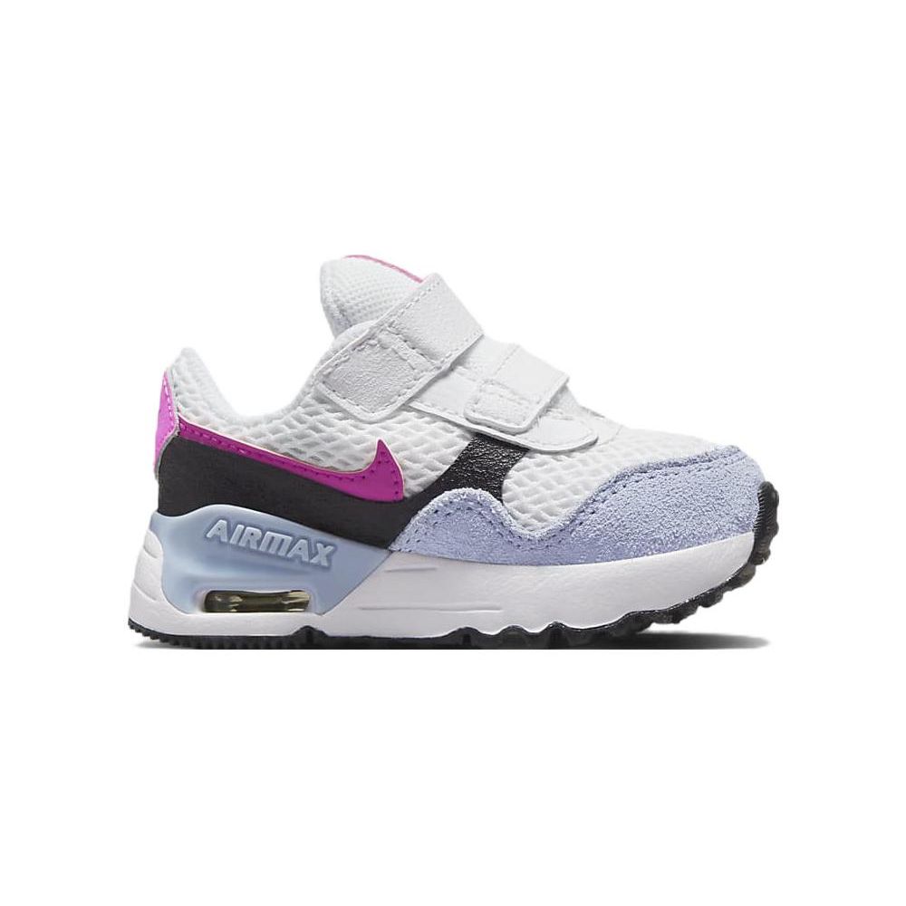 Nike Air Max SYSTM TD белые синие кроссовки Lightning для малышей черные синие-шепот DQ0286-106