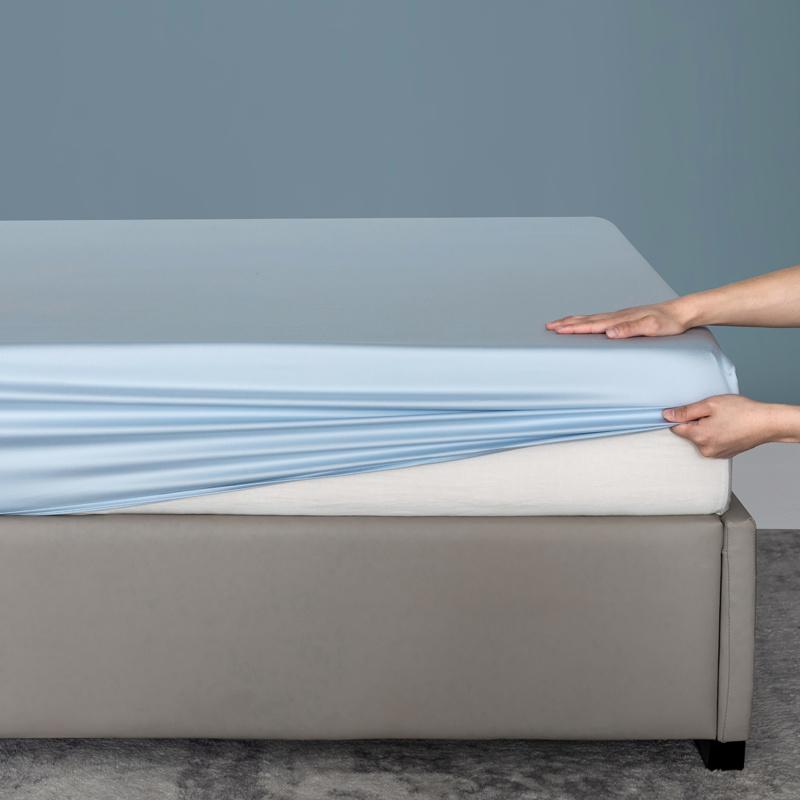 Высококачественная простыня на резинке из бамбука, чехол для матраса с резинкой, двуспальная простыня размера King Queen 90/120/200