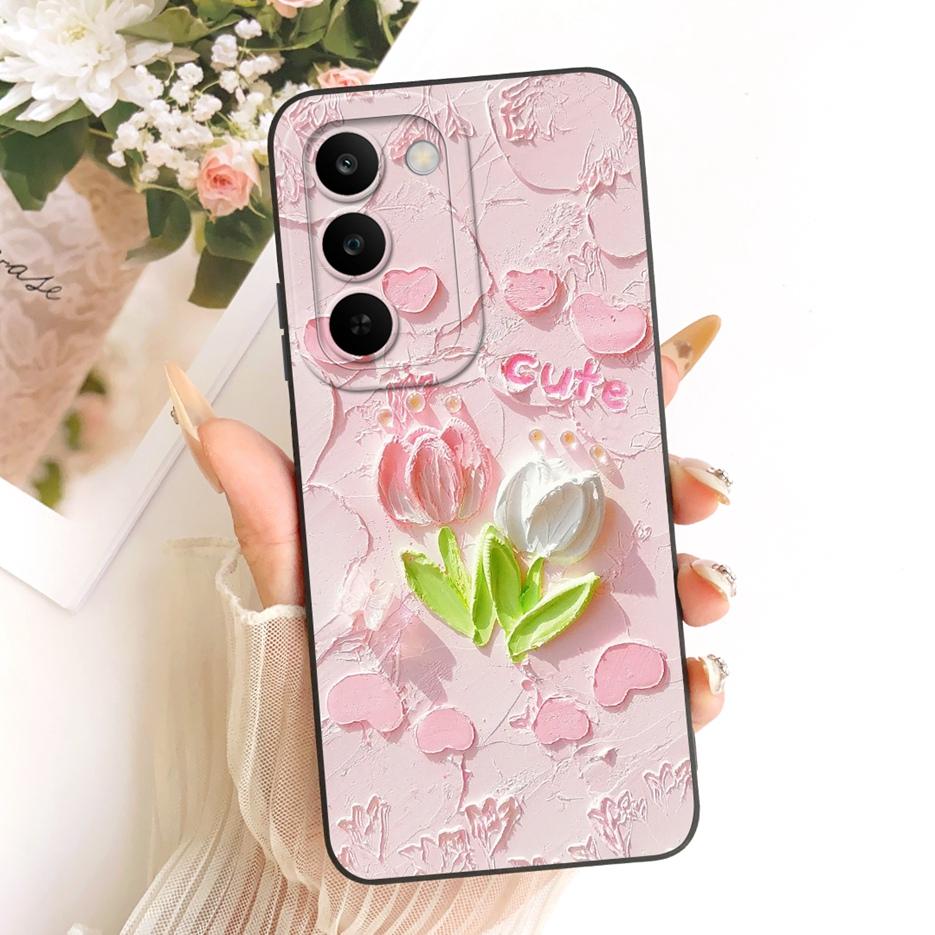 Чехол для Realme C83 5G Чехол для Realme P4 Lite 5G RMX5261 Милый мультяшный чехол-кролик Мягкий силиконовый чехол для Realme C100 5G Чехол для RealmeC83