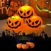 3 Pcs Plastic LED Pumpkin Lamp Lighting Party Supplies Halloween Pumpkin Lantern  House Decor