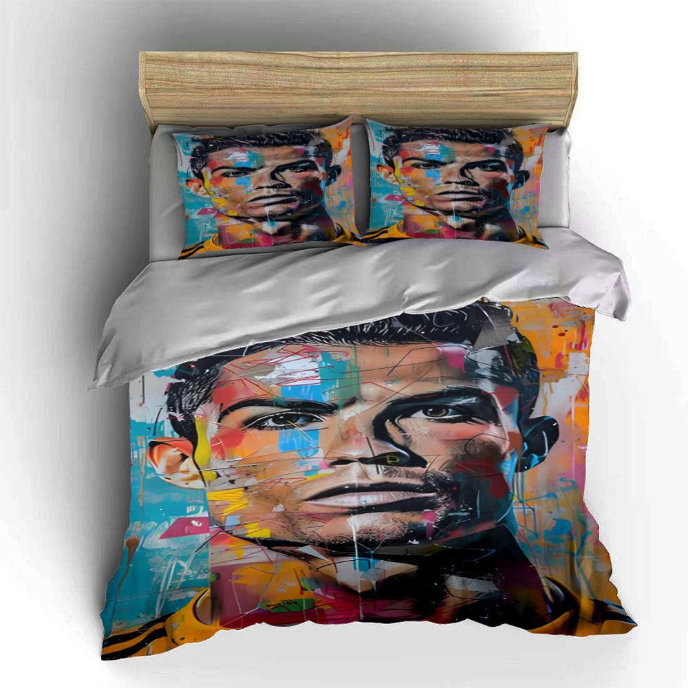 Abstract portrait with colors. Bedding sets Duvet cover sets Duvet covers Pillowcases(1 * Duvet Cover 2 * Pillowcases without duvet insert)