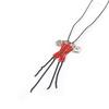 Les Trésors De Lily [J6078] — Красное дизайнерское колье «Французский канкан»