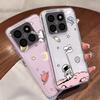 Чехол с рисунком планеты и мультяшным астронавтом для Xiaomi Redmi Note 15 Pro 4G Funda Redmi Note 14 13 Pro 5G Прозрачный силиконовый мягкий чехол