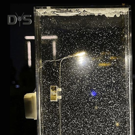 Снежная сцена Ночной светильник Энергосберегающий Снежный ночной уличный фонарь Украшение для помещений Снежинка Рождественские огни Подарок