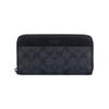 Coach Кошелек-гармошка 20 Классический с тисненым логотипом Monogram, Покрытый холст, Клатч, Мужские кошельки, Серый Черный 25517-N3A
